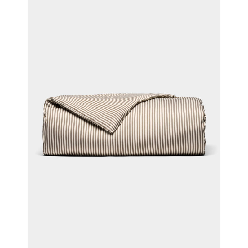 Bamboo Duvet Cover, King Duvet Cover, Classic Stripe in Ebony