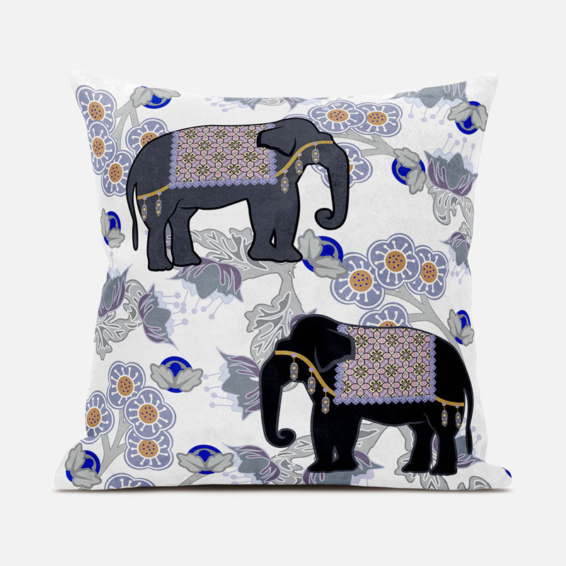Coussin 26 x 26, Gris / Noir