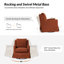 Fauteuil à bascule pivotant en polyester 29,5 po Capucine-134490481