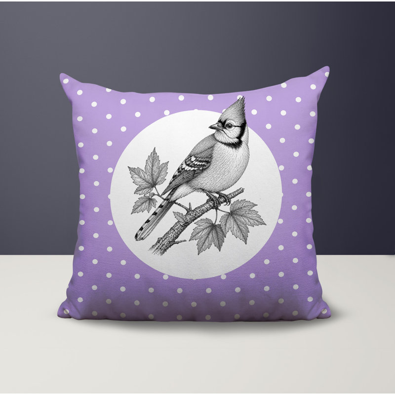 Oreiller réversible intérieur / extérieur Blue Jay, 20 x 20, Lavande