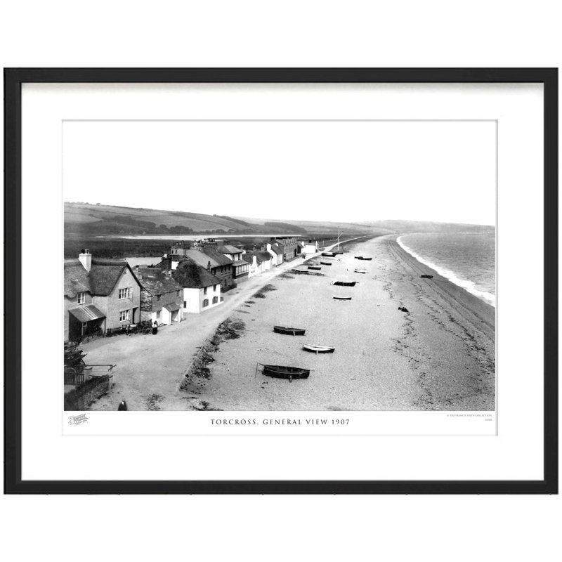 Torcross, General View 1907 by Francis Frith - Single Picture Frame Print, 45cm H x 60cm W x 2.3cm D