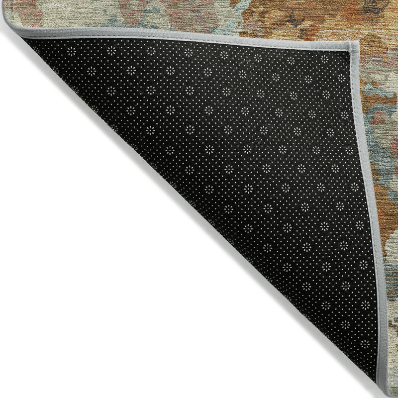 Tapis cuivre intérieur / extérieur lavable à la machine Christain ACN1385, Tapis de couloir 2 pi 3 po x 7 pi 6 po