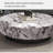 Modern round marble coffee table-110567721