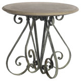 French Abstract End Table