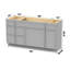 Base de meuble-lavabo simple 60 po seulement-98749543