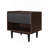 Duane 20" Fluted Nightstand In Black (1-Drawer)-1483971434