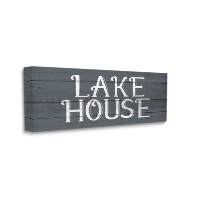 Panneau Lake House bleu et blanc