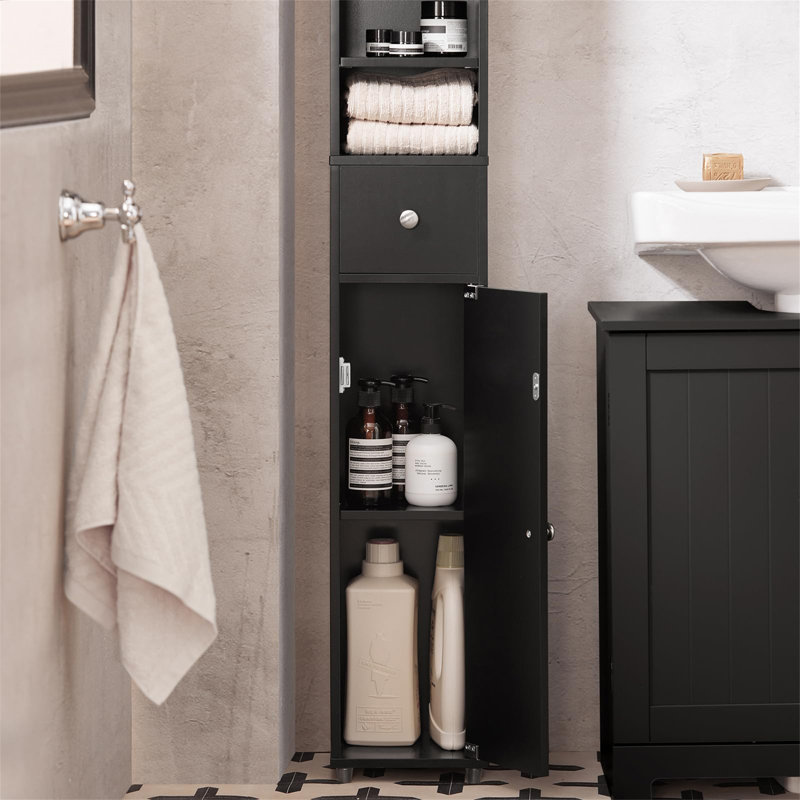 Ambroz Mounting / Installation Required Bathroom Cabinet, Matte Black