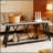 2-Tier Hall Table With Vintage Console Design, Sturdy And Versatile For Entryways And Living Rooms, Industrial Style Decor-382689149