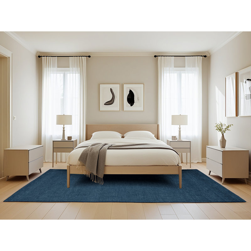 Machine Washable Solid Gray Area Rug, Rectangle 5' x 8'