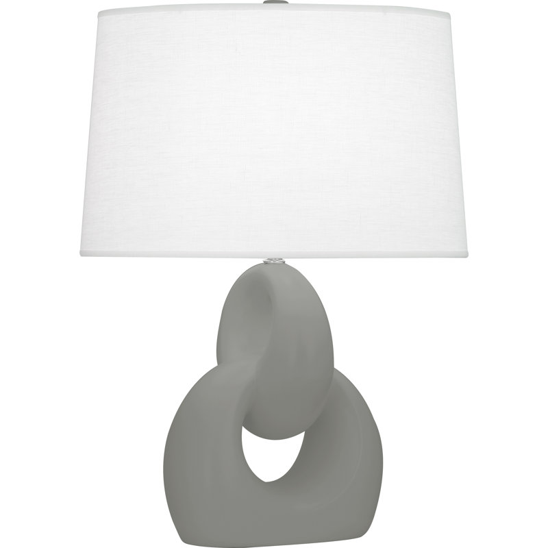 Fusion Table Lamp, Smoky Taupe, 27" H x 11.25" W x 11.25" D