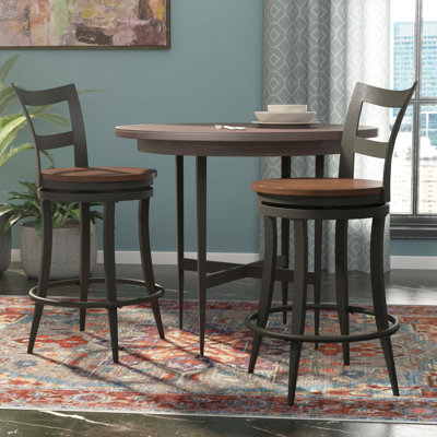 Giana Swivel Counter Stool with Metal Frame