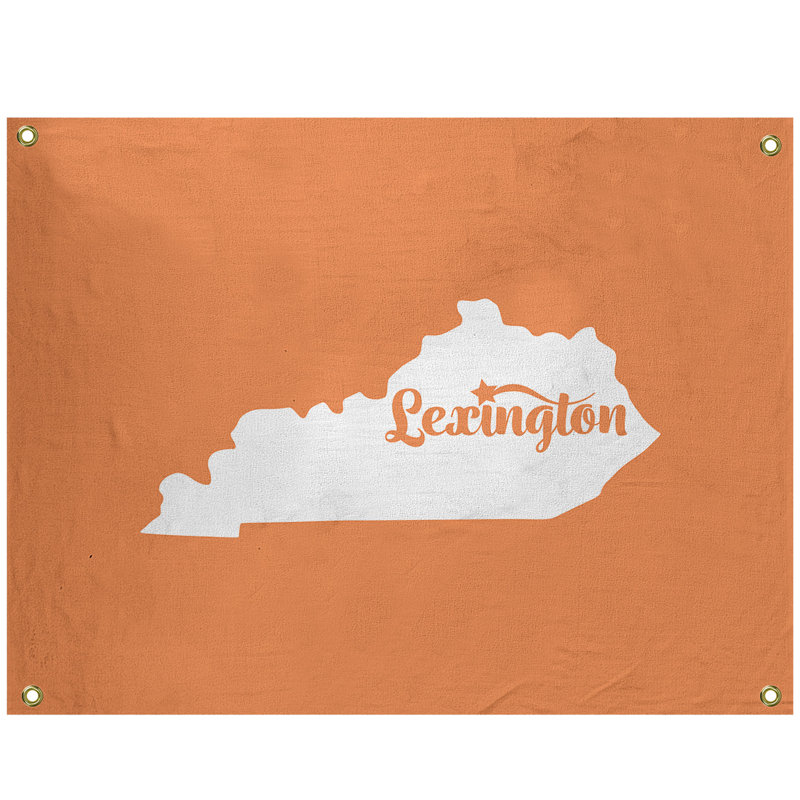 Tapisserie murale lexington kentucky, H 26 po x l 36 po, Orange