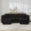 Canapé compact modulaire en velours côtelé - Design minimaliste moderne, confortable et peu encombrant-456676606