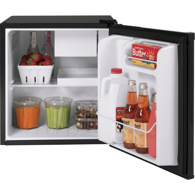 Hotpoint 1.7 Cubic Feet Internal Freezer Freestanding Mini Fridge, Black