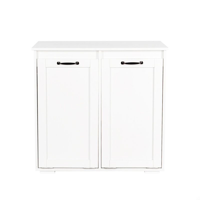 Laundry Cabinet,With 2 Removable Liner Bags