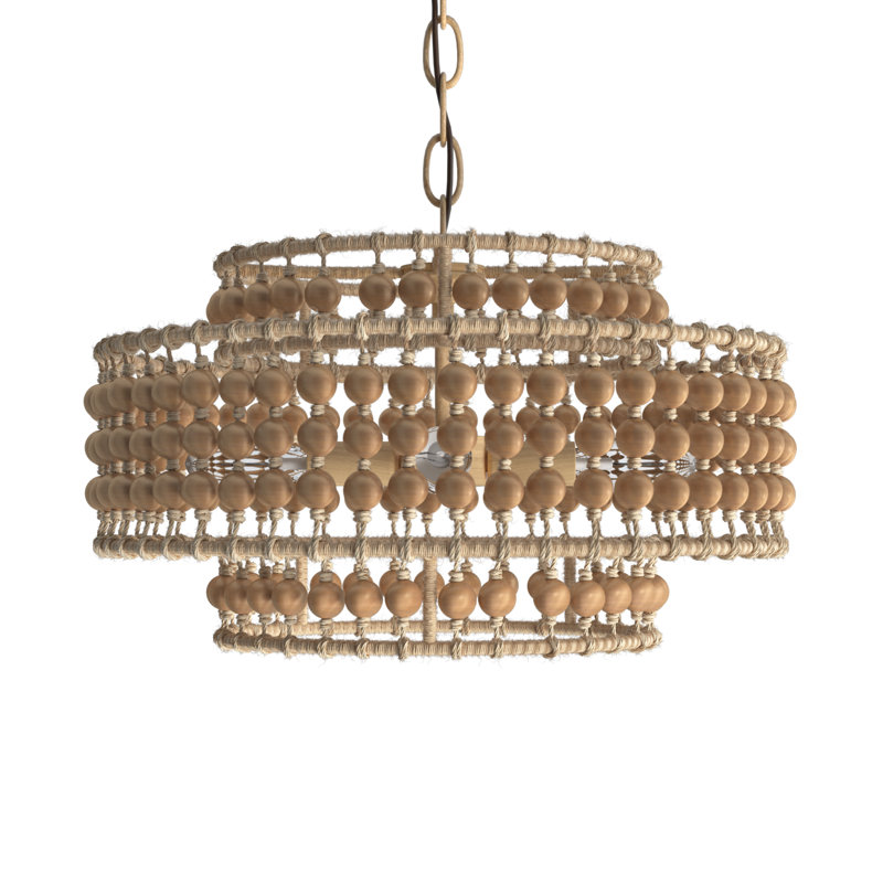 Ana 3 - Light Dimmable Drum Chandelier