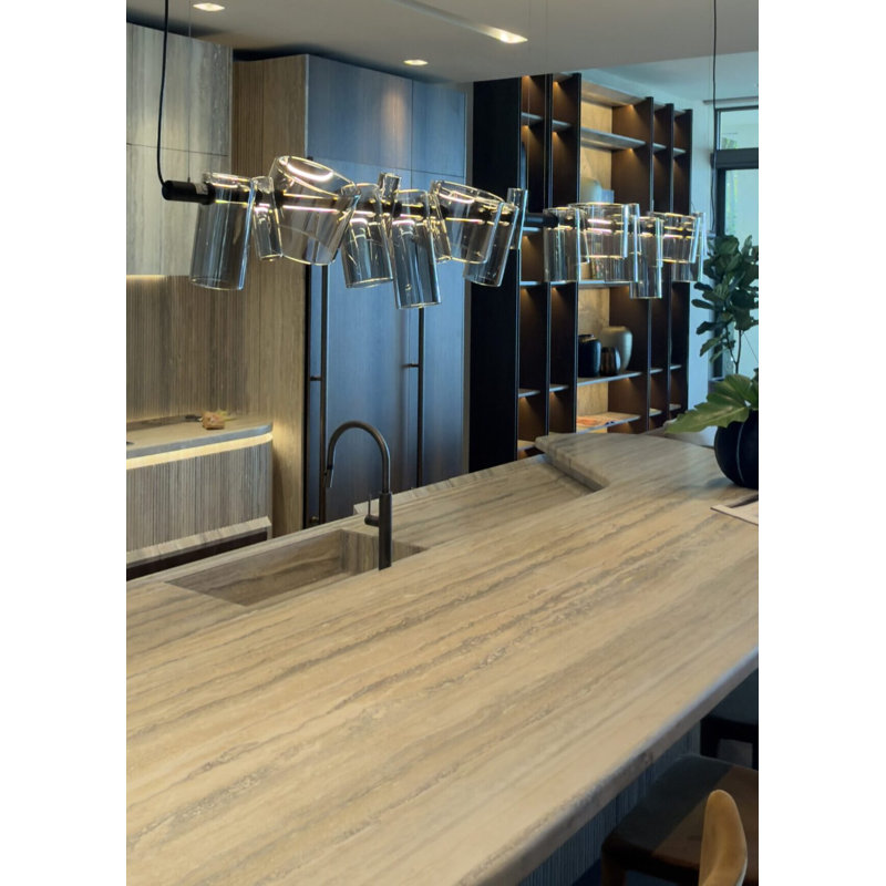 Dancing 2 - Light LED Pendant, Colorful, Smokey Gray