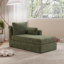 Chaise longue rembourrée avec housse de 59,8 po de longueur