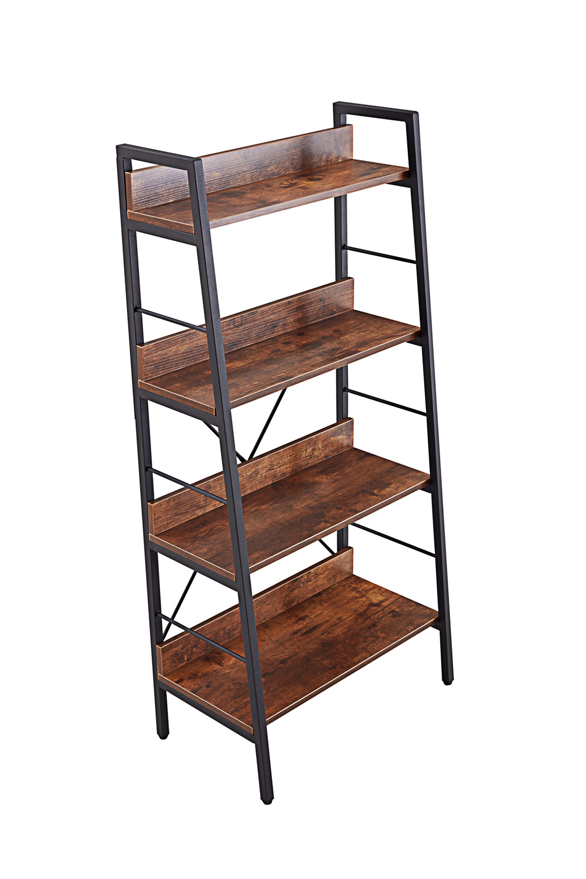 Ivy Bronx DN 3&4 LAYER DISPLAY BOOKSHELF H LADDER SHELF STORAGE SHELVES