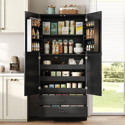 Tall Kitchen Cabinet With Shelves