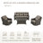 Keaisha 5 Person Outdoor Conversation Furniture Set Seating Group With Coffee Table And Cushions-1098887377-1098887383