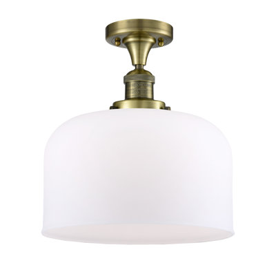 Bell - 1 Light 12" Semi-Flush Mount