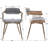 Modern Upholstered Dining Chairs With Backrest And Armrest, With Metal Frame, For Dining Room/Living Room-1660782366-1660782367