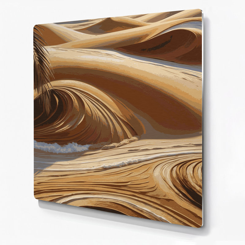 Hawaiian Sand Tones, art mural en métal brun