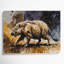 Faune, art mural sur toile gris Aardvark-2106315475