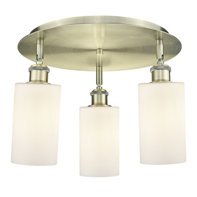 Ervine Glass Semi Flush Mount