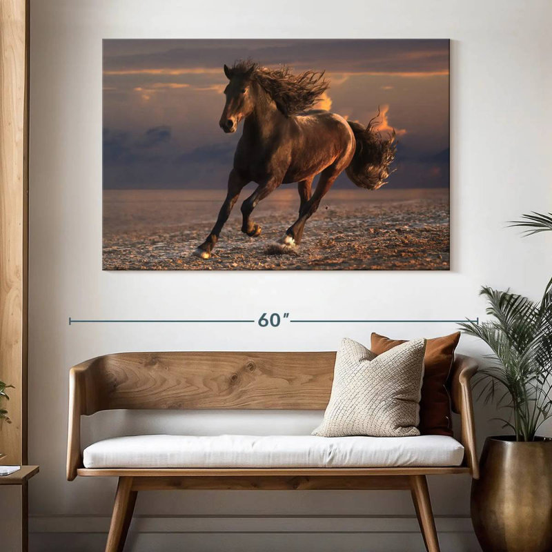 Cheval de plage Brampt, H 34 po x l 51 po