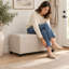 Banc de rangement avec repose-pieds 32 po-625990360
