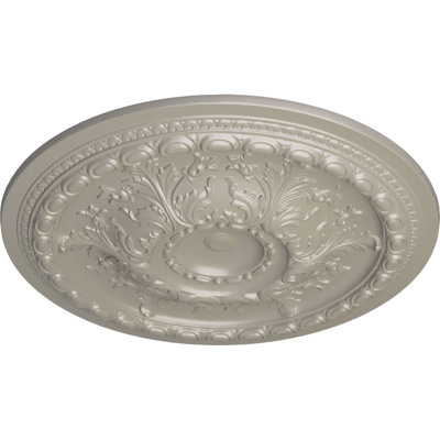 Médaillon de plafond Endurathane Tristan, diamètre extérieur de 32 3/8 po x P 3 1/2 po (convient aux auvents jusqu'à 6 1/4 po), fini cuivre peint à la main