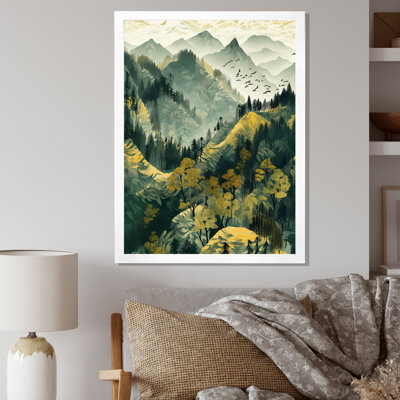 «Green Vision Valley Majestic Mountain Forest» sur toile