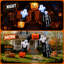 Arche gonflable d'Halloween Sewinfla de 2,4 m avec lumière DEL intégrée, citrouille et fantôme, entrée d'arche gonflable d'Halloween avec souffleur, installation facile, idéale pour la décoration intérieure, extérieure, de jardin et de pelouse.