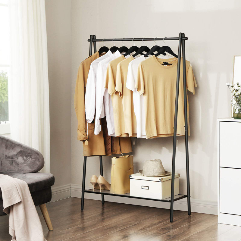 Dimmick 92.5cm Clothing Rack, Matte Black