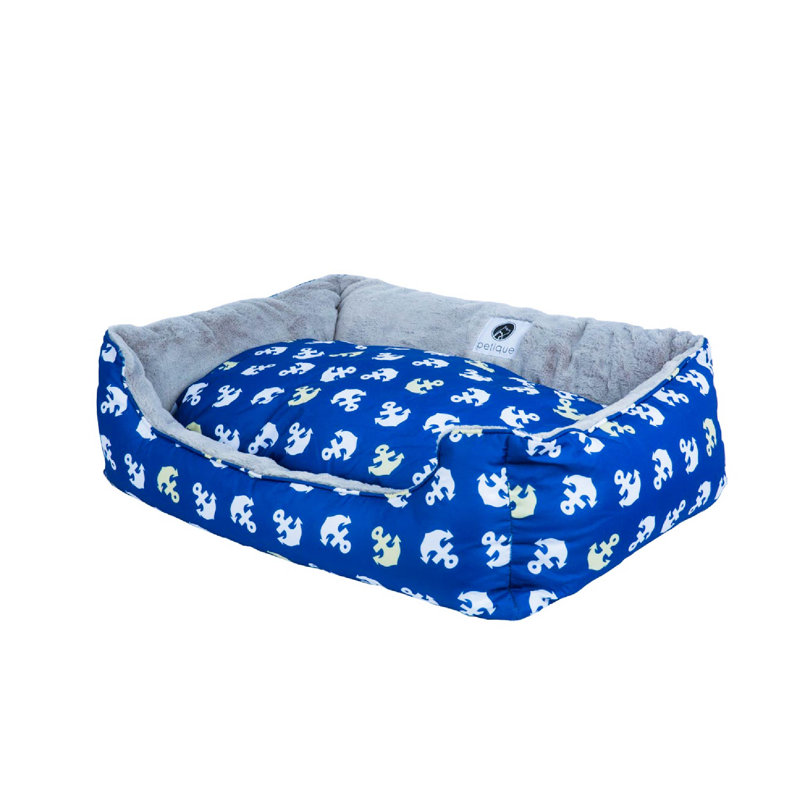 Anchor's Away Reversible Pet Bed, Small (22" W x 19" D x 6" H)