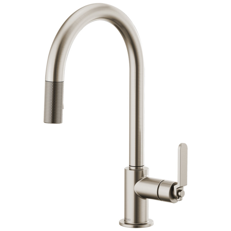 Litze® Pull-Down Single Handle Kitchen Faucet With Accessories, Stainless