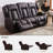 76.7'' Faux Leather Reclining Sofa-90843474