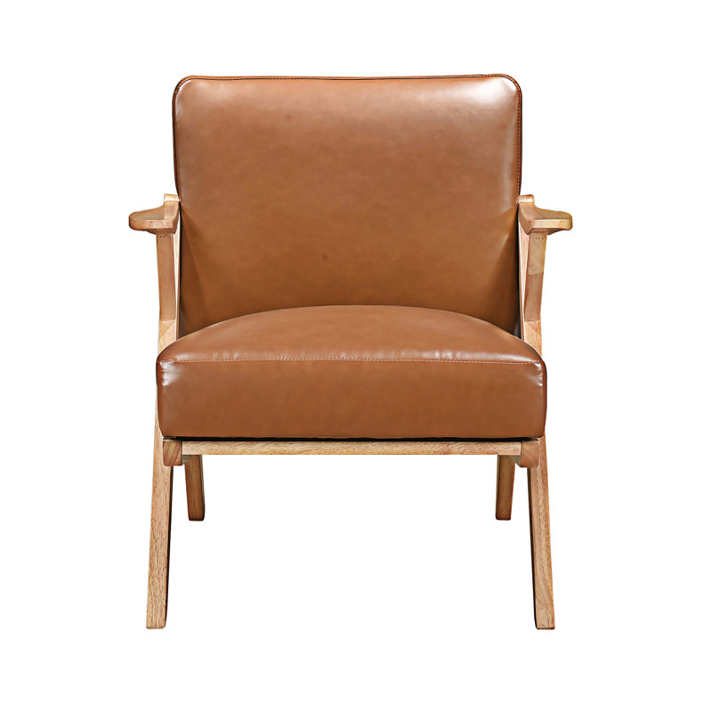 Accent Chair, Brown, Natural