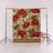 Beige-Red Themed Rose and Leaf Patterned Creative Modern Decorative Rug-352211142