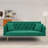  71" Velvet Convertible Loveseat Sofa with Adjustable Backrest & 2 Pillows-552533609