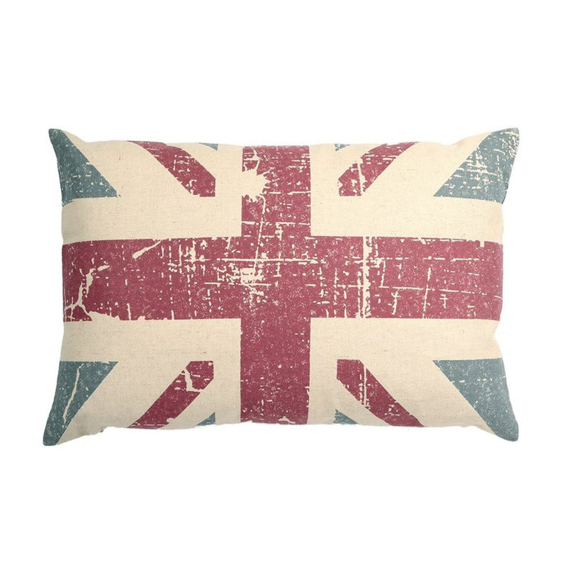 Flag Feather Throw Pillow, Polyester/Polyfill
