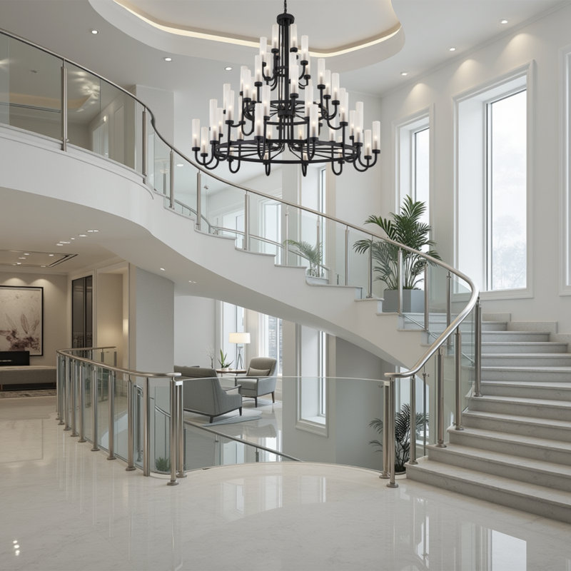 Anchor 48 - Light Chandelier, Matte Black