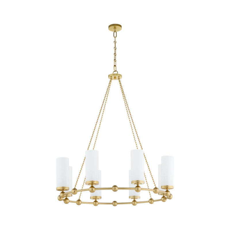 Lustre 8 lumières LEE BLVD 2.0 - Laiton vieilli