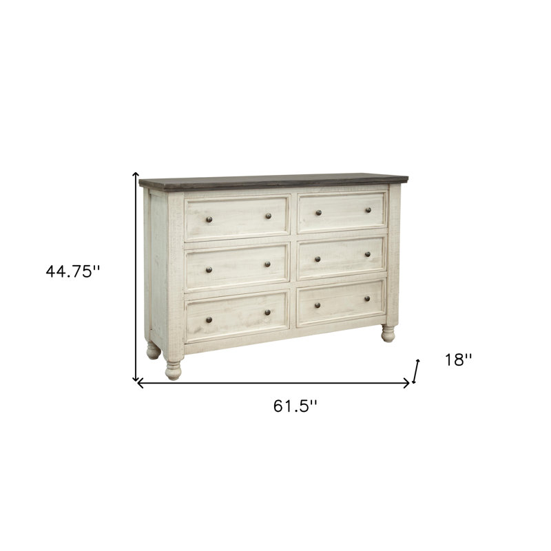 Commode double 6 tiroirs Burritt