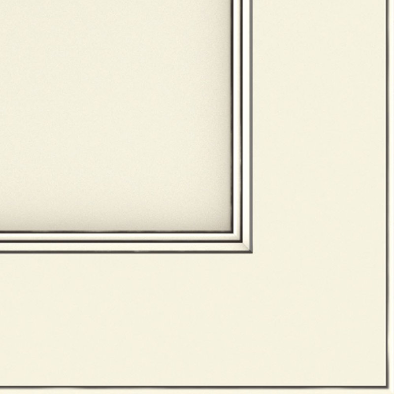 Dwelling Value Claredon Door Sample, Sweet Cream/Stone Glaze, Painted Hardwood