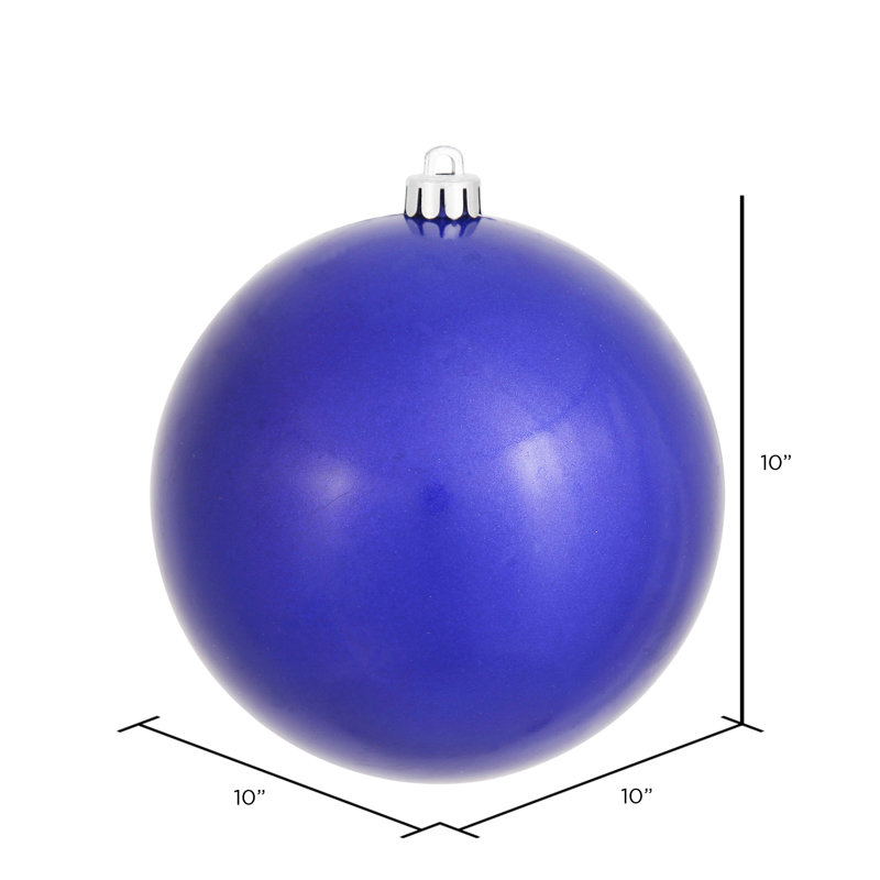 Ornements en boule, Bonbon bleu cobalt, H 10 po x l 10 po x P 10 po