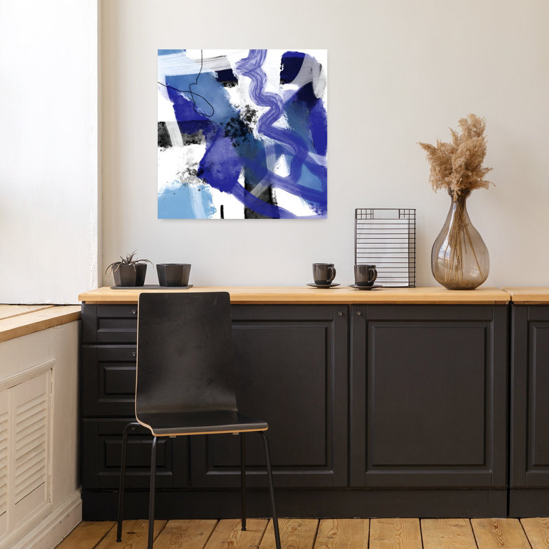 Art contemporain contemporain abstrait, H 18" x l 18"